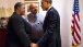 President Obama Talks with the Pendletons
