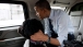 The President and Bo in the Motorcade