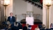 George W. Bush in the Grand Foyer of the White House before the menorah lighting ceremony for Hanukkah on December 15, 2008.