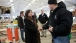 Secretary Of Labor Hilda Solis Greets A Worker From Fluor Corp.