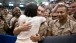 First Lady Michelle Obama Greets Marines at Camp Lejeune
