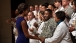 First Lady Shakes Hands With Medical Personnel