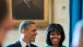 President Barack Obama And First Lady Michelle Obama Together In The Blue Room