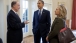 President Obama talks with National Security Advisor Donilon and Secretary of State Clinton