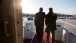 President Barack Obama and Dan Pfeiffer disembark Air Force One