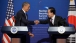 President Barack Obama And President Lee Myung-bak Shake Hands
