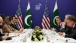 President Barack Obama Meets With Prime Minister Yousaf Raza Gillani Of Pakistan