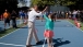 President Barack Obama High Fives His Doubles Partner