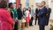 President Obama talks with 4-H STEM students
