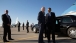 President Obama and VP Biden Talk at Pittsburgh Airport