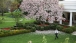 President Obama walks across the Rose Garden