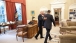 President Obama And Vice President Biden Head Toward The Oval Office Private Dining Room