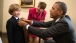 President Obama Adjusts Young Man's Tie