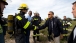 President Obama Shakes Hands with Fire Fighters on Robben Island 