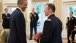 President Obama with Military Aide LTC Owen Ray 