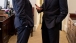 President Obama Talks With Richard Cordray Prior To Remarks