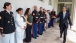 President Obama Greets White House Military Office Personnel