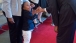 President Barack Obama greets Armanii Chisholm