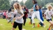 Mrs. Obama Runs During A “Let’s Move! London” Event