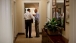 President Obama and Vice President Biden talk in a West Wing Hallway