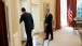 President Obama And Alan Krueger Leave The Oval Office