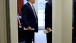 President Barack Obama talks with Chief of Staff Bill Daley
