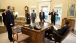 President Obama Is Briefed Before A Call With Israeli Prime Minister Benjamin Netanyahu