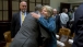 President Obama Hugs Gold Star Mother Michelle DeFord