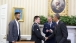 President Obama meets three American heroes