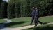 President Obama Walks To The Motorcade