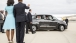 The President and First Lady wave to Pope Francis