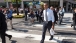 President Obama Walks Across 17th and Penn, After Grabbing Lunch