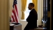 President Barack Obama Talks With Staff