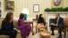 President Obama, the First Lady, and their daughter Malia meet with Malala Yousafzai
