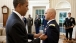 President Obama With White House Military Aide LTC Barrett Bernard