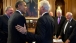 President Obama Greets Former President Clinton 102913