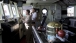 President Barack Obama tours a ship in Manila Harbor