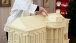 Assistant Pastry Chef Builds Gingerbread House