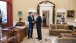 President Obama and Former Massachusetts Gov. Romney Talk in the Oval Office 