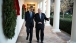 President Obama and President Rivlin of Israel Walk on the Colonnade