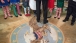 President Barack Obama talks with the Patt Holt Singers