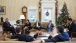 President Obama with Senior Advisors in the Oval Office