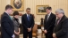 President Obama Pauses to Observe a Moment of Silence