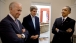 President Barack Obama Talks with Vice President Joe Biden and Secretary of State John Kerry 