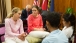 Vice President Joe Biden's granddaughters talk with President Anthony Carmona's children