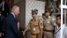 Vice President Joe Biden stops to shake hands with Indian Police