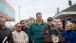 Vice President Joe Biden gives remarks after touring the damaged boardwalk
