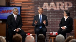 President Obama Holds a Health Care Town Hall at AARP