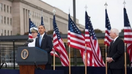 President Obama Speaks at the Pentagon Memorial on 9/11/09