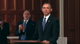 President Obama Speaks at an Interfaith Prayer Service in Boston